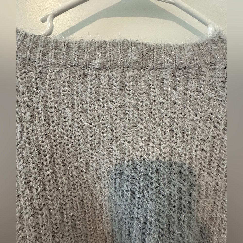 NWT- RSQ Crop Lurex Pullover Knit Sweater - Picture 8 of 14